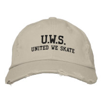 UNITED WE SKATE™ Embroidered Hat embroidered hats by UnitedWeCollection UNITED WE SKATE™ Embroidered Hat embroidered hats
