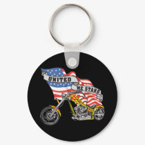 United We Stand Biker keychains