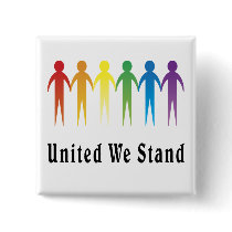 United We Stand Pinback Buttons