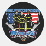 United We Stand Firefighters Sticker