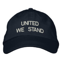 UNITED WE STAND Hat embroidered hats