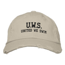 UNITED WE SWIM™ Embroidered Hat embroidered hats by UnitedWeCollection UNITED WE SWIM™ Embroidered Hat embroidered hats