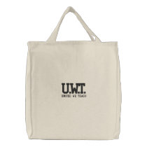 UNITED WE TEACH™ Embroidered Bag embroidered bags by UnitedWeCollection UNITED WE TEACH™ Embroidered Bag embroidered bags
