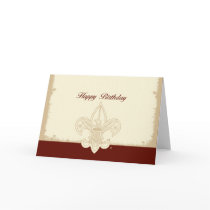 Universal Emblem Happy Birthday Card
