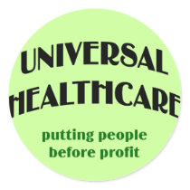 Universal Health Care stickers by MishMoshTees Universal Health Care stickers