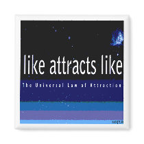 Universal Law of Attraction Magnet by affirmationshirts Universal Law of Attraction Magnet