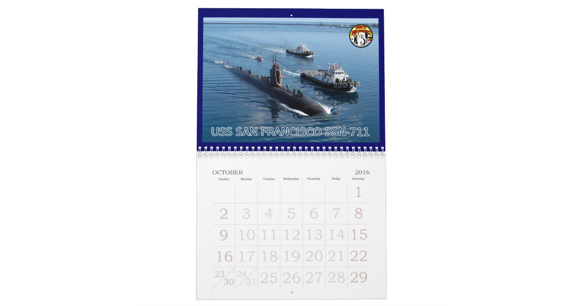 Universal Navy Submarine Calendar Zazzle