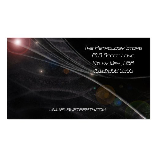 Universe Business Card (front side)