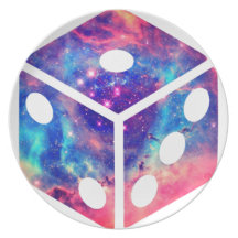 Universe Dice Party Plate