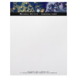 Universe · Fractal Art · Blue &amp; Gold Personalized Letterhead