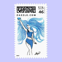 Universe Goddess postage