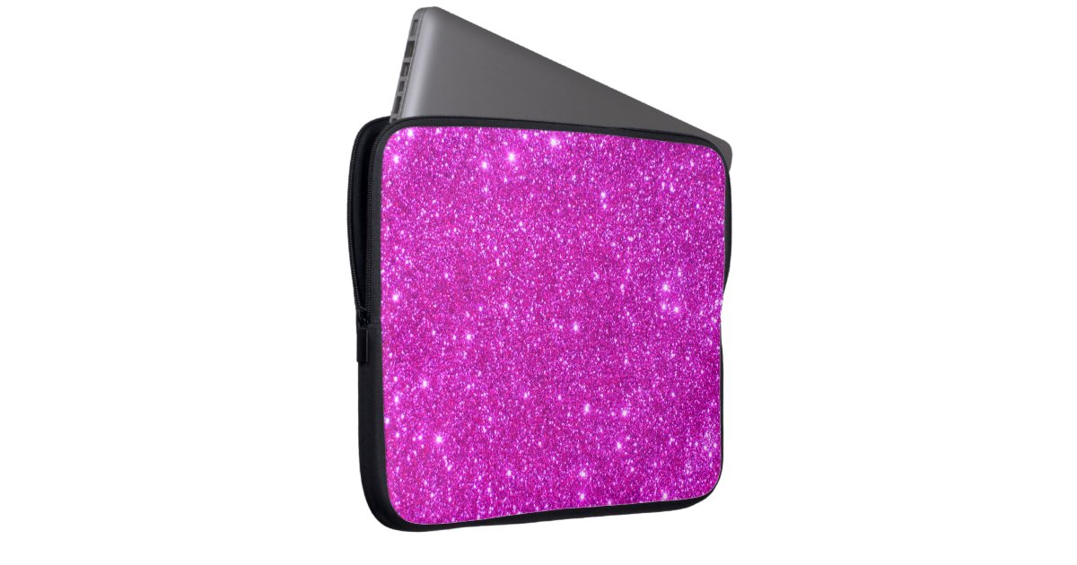 Universe Star Hot Pink Glitter Sparkle Laptop Case Laptop Computer ...