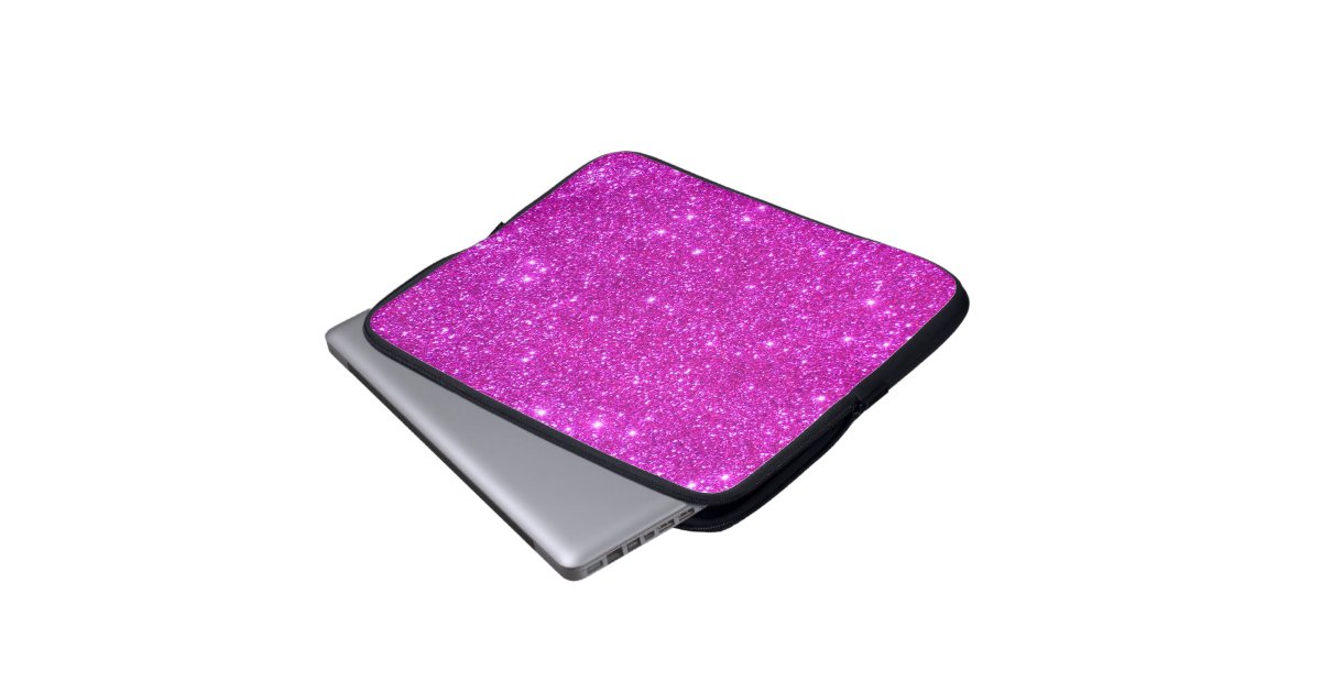 Universe Star Hot Pink Glitter Sparkle Laptop Case Laptop Computer ...