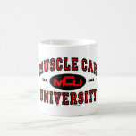 Universidad del coche del músculo taza de café