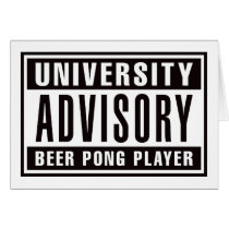 University Advisory Beer Pong Player cards by visualnewbie University Advisory Beer Pong Player cards