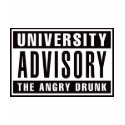 University Advisory The Angry Drunk t-shirts by visualnewbie University Advisory The Angry Drunk t-shirts