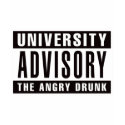 University Advisory The Angry Drunk - White t-shirts by visualnewbie University Advisory The Angry Drunk - White t-shirts