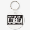 University Advisory The Challenger keychains