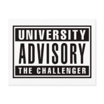 University Advisory The Challenger postcards by visualnewbie University Advisory The Challenger postcards