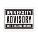 University Advisory The Hugging Drunk postcards by visualnewbie University Advisory The Hugging Drunk postcards
