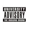 University Advisory The Hugging Drunk - White t-shirts by visualnewbie University Advisory The Hugging Drunk - White t-shirts