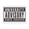 University Advisory Under Achiever postcards by visualnewbie University Advisory Under Achiever postcards