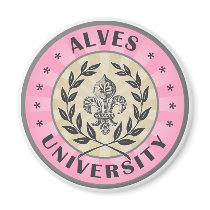 University Alves Pink Refrigerator Magnets