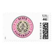 University Alves Pink Postage Stamp