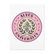 University Alves Pink Postcards