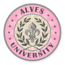University Alves Pink Sticker