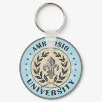 University Ambrosio Light Blue keychains