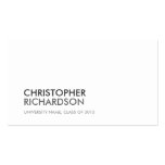 UNIVERSITY/COLLEGE STUDENT WHITE Business Card