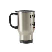 University of Afghanistan stencil travel mug
