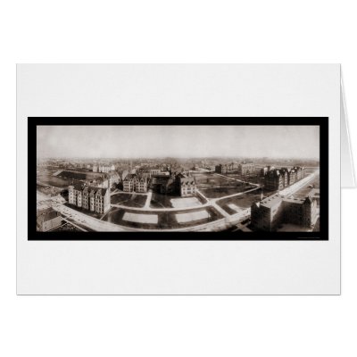 University of Chicago Photo 1904 Greeting Card by lc_panoramicphotos