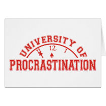 University of Procrastination cards