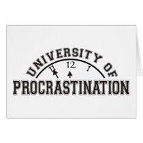 University of Procrastination cards