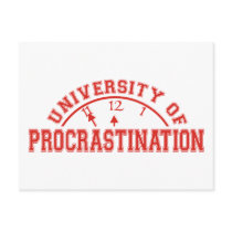 University of Procrastination postcards