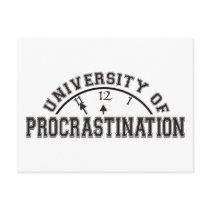 University of Procrastination postcards