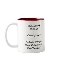 University of RedlandsClass of 2007 mugs