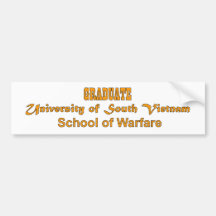 University Of South Vietnam - School of Warfare Bumper Sticker