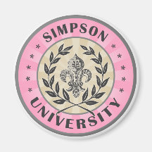 University Simpson  Pink Magnet