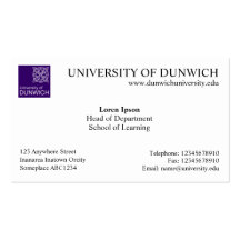 University Style v4 Business Card Templates