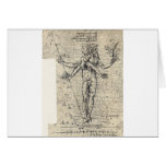 Unknown drawing of androgyn corpus with two heads cards