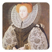 Unknown Girl, aged 20, 1587 Square Stickers