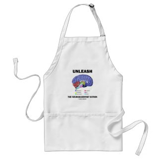 Unleash The Neuroscientist Within (Brain Anatomy) apron