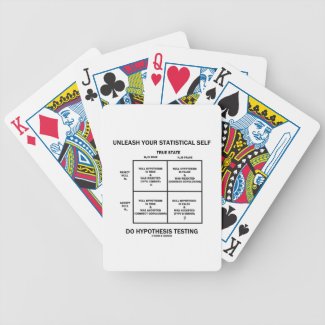 Unleash Your Statistical Self Hypothesis Testing Bicycle Poker Cards