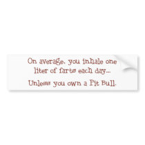 Unless You Own a Pit Bull bumper stickers by HardtGraphicArdts Unless You Own a Pit Bull bumper stickers