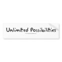 Unlimited Possibilities bumper stickers by Disabilities Unlimited Possibilities bumper stickers