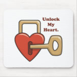 unlock my heart mousepads