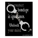 Unlock Your Mind (black) Poster posters by pharrisart Unlock Your Mind (black) Poster posters